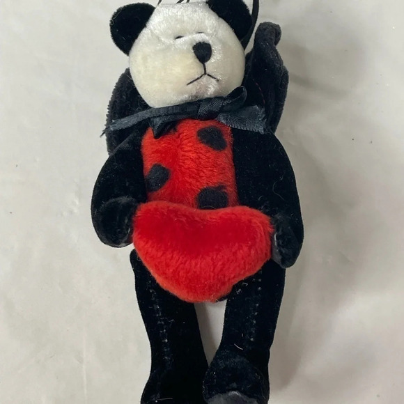 Boyds Bear Lady B. Lovebug plush ornament Valentine’s Day decor 5 Inches - Picture 2 of 5